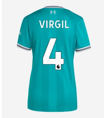 Liverpool Virgil van Dijk #4 Tredjetrøje Dame 2025-26 Kortærmet
